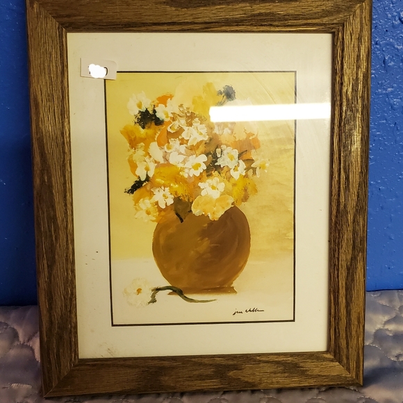 RB7 BEAUTIFUL Floral PAINTING BY JANE AHLBORN9x12RB7